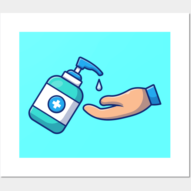 Washing hand cartoon 12 Wall Art by Catalyst Labs